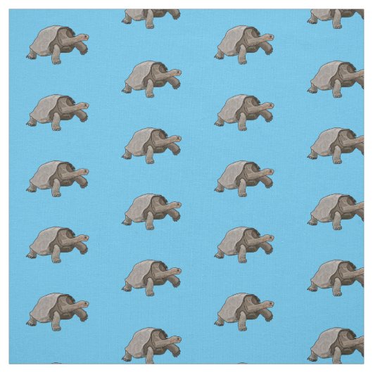 Galapagos tortoise cartoon stof (Swatch)