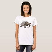 Galapagos tortoise cartoon t-shirt (Voorkant volledig)