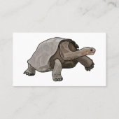 Galapagos tortoise cartoon visitekaartje (Achterkant)