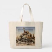 Galapagos Tortoise Grote Tote Bag (Achterkant)