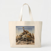 Galapagos Tortoise Grote Tote Bag (Voorkant)