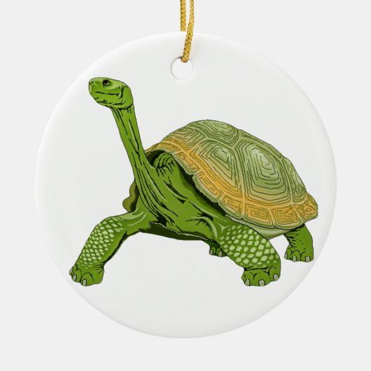 Galapagos Tortoise Keramisch Ornament (Voorkant)