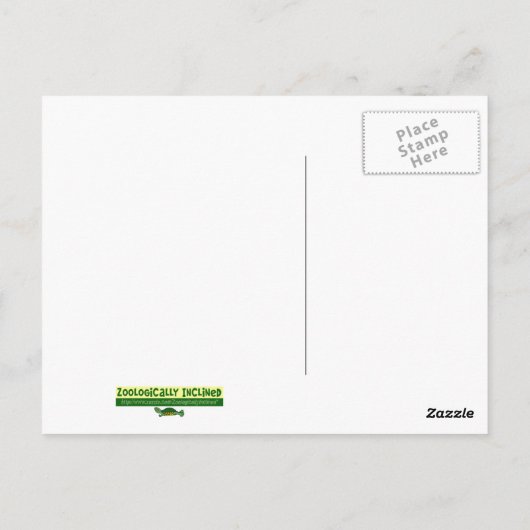 Galapagos Tortoise Postcard Briefkaart (Achterkant)