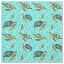 Galapagos Zee Schildpadden Waterverf