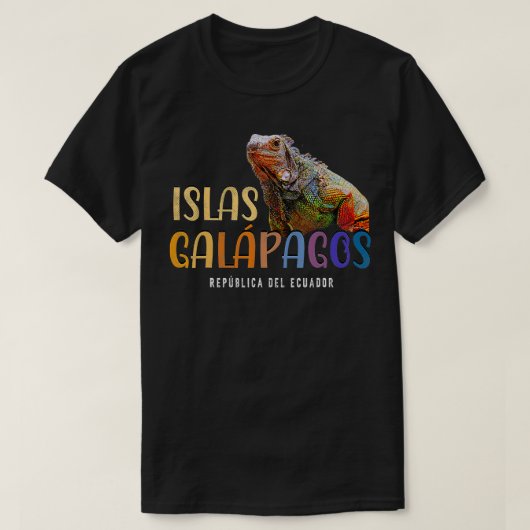 Galapagoseilanden Ecuador Iguana Islas Gal T-shirt (Design voorkant)