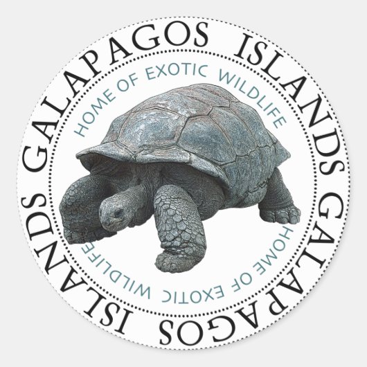 Galapagoseilanden Vis Tortoise Stickers (Voorkant)
