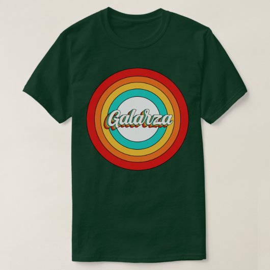 Galarza naam Shirt Galarza Circle (Design voorkant)