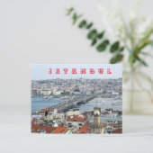 Galata Bridge. Golden Horn Bay. Briefkaart (Staand voorkant)