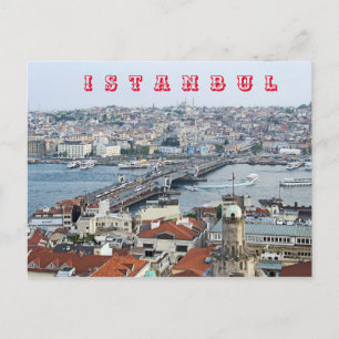 Galata Bridge. Golden Horn Bay. Briefkaart