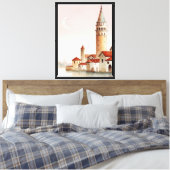 Galata-toren Canvas Afdruk (Insitu (Slaapkamer))