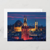 Galata Tower en Süleymaniye Mosque Briefkaart (Voorkant / Achterkant)