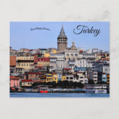 Galata Tower in Istanbul, Turkije Briefkaart (Voorkant)
