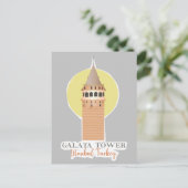 Galata Tower Istanbul Briefkaart Turkije (Staand voorkant)