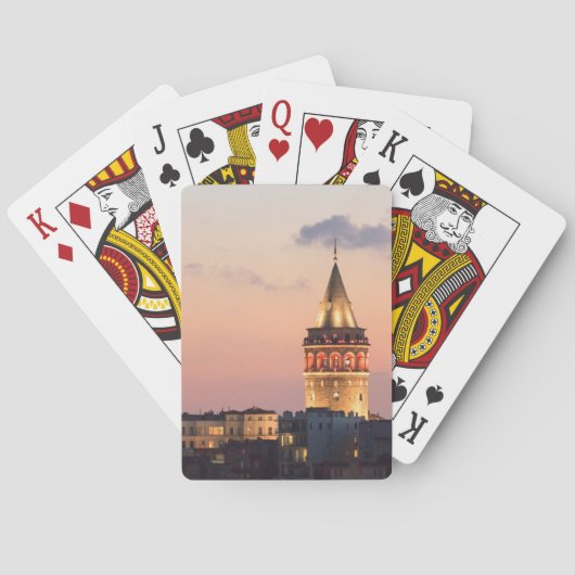 Galata Tower, Istanbul Pokerkaarten (Achterkant)