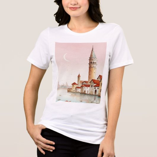  Galata Tower Tri-Blend Shirt (Voorkant)