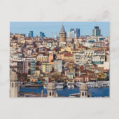 Galata Tower, Turkije Feestdagenkaart (Voorkant)