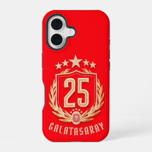 Galatasaray 2025 Kampioenschapsposter iPhone 16 Hoesje