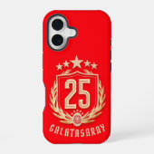 Galatasaray Kampioenschap Poster 2025 iPhone 16 Hoesje (Achterkant)