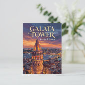 Galatatoren, Istanbul, Marmara Briefkaart (Staand voorkant)