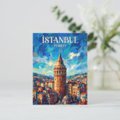 Galatatoren Turkije Briefkaart (Staand voorkant)