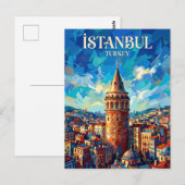 Galatatoren Turkije Briefkaart (Voorkant / Achterkant)