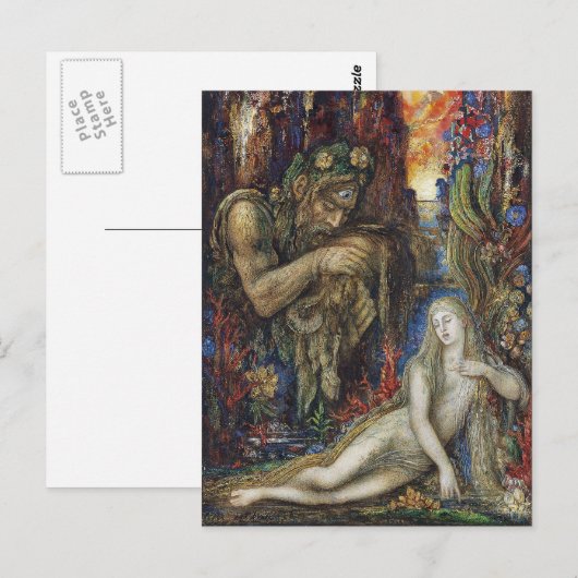 Galatea Gustave Moreau Waterverf Briefkaart (Voorkant / Achterkant)