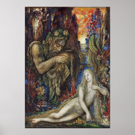 Galatea Gustave Moreau Waterverf Poster (Voorkant)