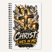 GALATEN 2:20 Christus Leeft In Mij Notitieboek