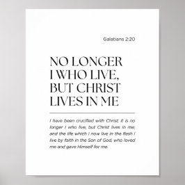 Galaten 2:20 Christus leeft in mij Poster