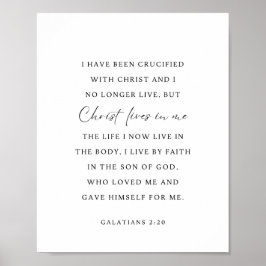 Galaten 2:20 Christus leeft in mij Poster