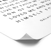 Galaten 2:20 Christus leeft in mij Poster (Hoek)