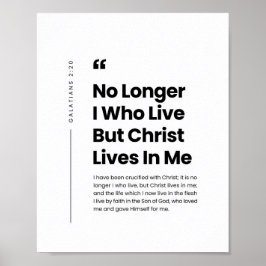Galaten 2:20 Christus leeft in mij Poster