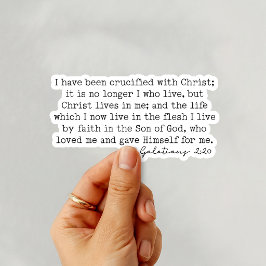 Galaten 2:20 Niet meer ik die leef Sticker
