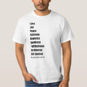 GALATEN 5:22-23 blk Mannen T-shirt (Voorkant)