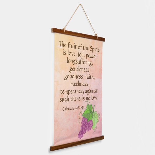 Galaten 5:22-23 hangend wandkleed (Gebogen)