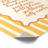 Galaten 5:22-23 Vrucht van de Geest Poster (Hoek)