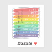 Galaten 5:22-23 Vrucht van de Geest Sticker (Vel)