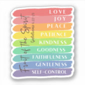 Galaten 5:22-23 Vrucht van de Geest Sticker (Voorkant)