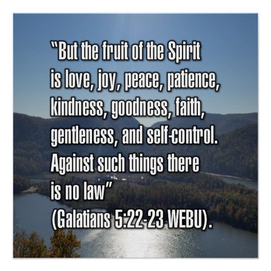 Galaten 5:22-23 WEBU Perfect Poster (Voorkant)