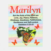 GALATEN 5:22 VRUCHTEN VAN DE GEESTENDEKEN FLEECE DEKEN (Voorkant)