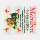 GALATEN 5:22 VRUCHTEN VAN DE GEESTENDEKEN FLEECE DEKEN (Voorkant (Horizontaal))