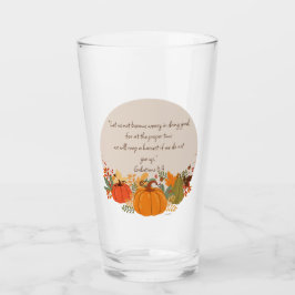 Galaten 6:9 Oogst Herfst Kabouter Pompoen Dankbaar Glas