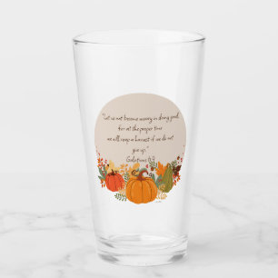 Galaten 6:9 Oogst Herfst Kabouter Pompoen Dankbaar Glas