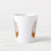 Galaten 6:9 Oogst Herfst Kabouter Pompoen Dankbaar Latte Mok (Voorkant)