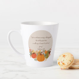 Galaten 6:9 Oogst Herfst Kabouter Pompoen Dankbaar Latte Mok