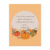 Galaten 6:9 Oogst Herfst Val Dankbaar Pompoen