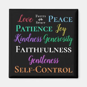 Galatianen 5:22-23 Fruits of the Spirit Magnet