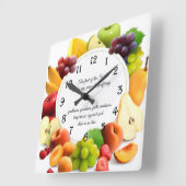 Galatianen 5:22-23 vierkante klok (Hoek)