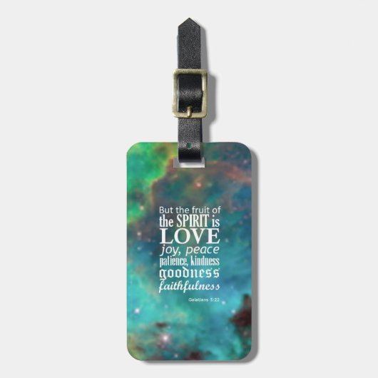 Galatianen 5:22 bagagelabel (Voorkant verticaal)