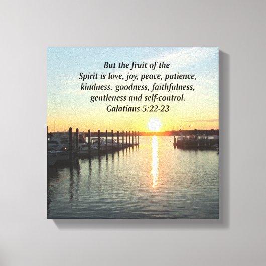 GALATIANEN 5 SUNSET FOTO CANVAS AFDRUK (Voorkant)